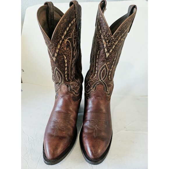 Tony Lama Men\'s Cowboy Boots Brown Size 8.5 main image 8